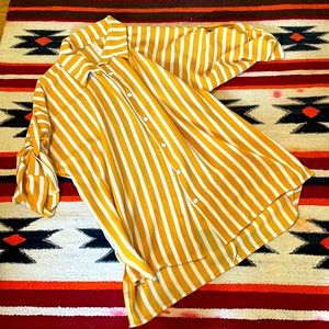 Light button up sleeve top